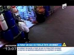 A furat un sac de furaje într-un minut