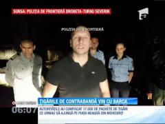 Captură de ţigări de contrabandă, pe Dunăre