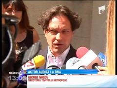 Actorul George Ivaşcu a fost audiat într-un dosar penal