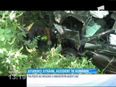 Cinci studenţi străini au ajuns la spital după un accident rutier în judeţul Bacău