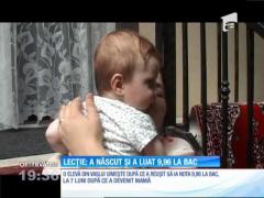 Maria Elisa a născut cu şapte luni înainte de Bacalaureat. S-a dus însă la examene. Şi a ieşit a treia din tot judeţul