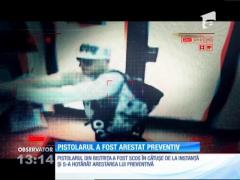 Pistolarul din Bistriţa, care a tras două gloanțe în polițiști, a fost arestat preventiv pentru 29 de zile