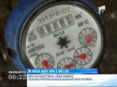 Oamenii din două sate din Vrancea primesc apă cu picătura