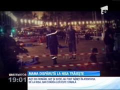 Disperare, groază şi o urmă de speranţă la Nisa! Adriana, mama băieţelului de opt ani aflat în comă după atentatul care a ucis 84 de oameni, a fost găsită. Soţul ei, Cristian, e încă dispărut
