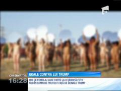 100 de femei au luat parte la o ședință foto nud în semn de protest față de Donald Trump