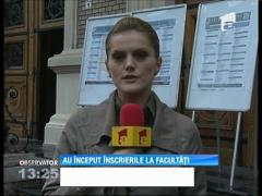 Au început înscrierile la facultăţi