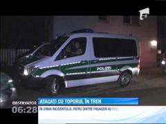 Un nou ATAC îngrozeşte Europa: Un refugiat din Afganistan a atacat cu un topor mai mulţi pasageri într-un tren