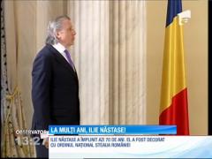 Ilie Năstase, decorat de preşedintele Klaus Iohannis, la împlinirea vârstei de 70 de ani