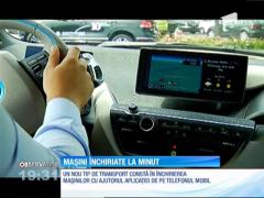 Un nou tip de transport constă în închirierea maşinilor cu ajutorul aplicaţiei de pe telefonul mobil