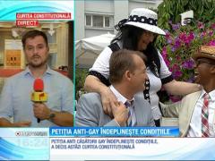 Curtea Constituţională a decis că petiţia anti căsătorii gay îndeplineşte condiţiile