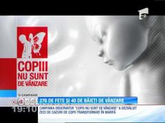 Copii scoşi la vânzare de propria mamă: 276 de fete şi 40 de băieţi