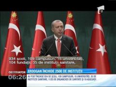 Preşedintele Turciei a semnat primul decret de la instaurarea stării de urgenţă