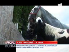 Special! Alina Toma, o adolescentă de 16 ani, are propriul centru de echitație
