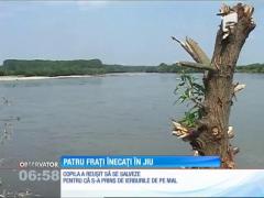 Caz şocant în judeţul Dolj! Patru fraţi s-au înecat în râul Jiu