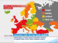 Hartă celor mai nesigure destinaţii de vacanţă