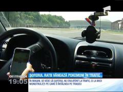 Un şofer RATB filmat în timp ce vâna pokemoni în trafic