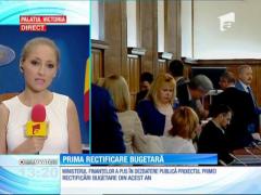 Prima rectificare bugetară a lui 2016