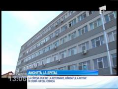 Pacientul diabetic care a intrat în comă hipoglicemică la Spitalul din Târgovişte a murit