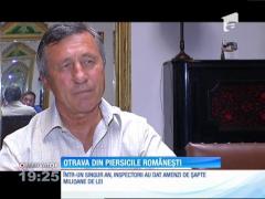 Tone de piersici infestate cu un pesticid cancerigen, confiscate de inspectorii sanitar-veterinari