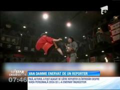 Jean Claude van Damme s-a enervat pe un reporter australian