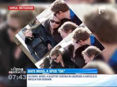 Kate Moss s-a logodit cu iubitul său, contele Nickolai Von Bismark