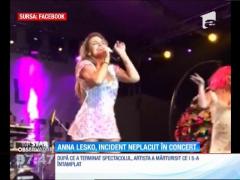 Anna Lesko a fost împuşcată cu un pistol cu bile în timpul unui concert