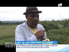 O clipă de neatenţie şi o pedală de acceleraţie apăsată prea tare au lăsat o copilă de doar cinci ani orfană de mamă