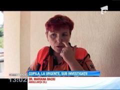 O fetiţă de trei ani a căzut de la etajul trei al unui bloc din Dej