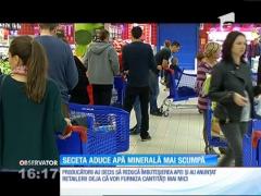Seceta scumpește apa minerală