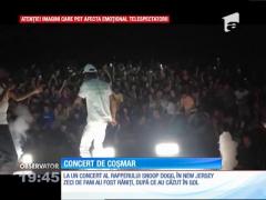 Imagini şocante la un concert Snoop Dogg. Un gard s-a prăbuşit cu tot cu tinerii din primele rânduri, 10 metri, în gol