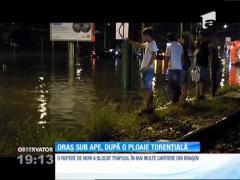 Orașul Brașov sub ape, după o ploaie torențială