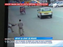 Imagini şocante în China! Un tânăr lovit de maşină, jefuit şi lăsat să moară