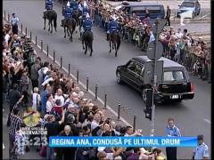 Funeraliile Reginei Ana. Cortegiul funerar a pornit din Capitală spre Curtea de Argeş