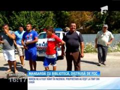 Şase mii de cărţi ce aparţineau unui fost colonel de armată din Brăila au ars într-un incendiu