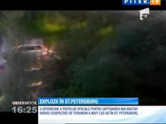 Explozii şi rafale de armă într-un cartier rezidenţial din Sankt Petersburg