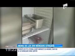 Zeci de kilograme de alimente expirate descoperite la o terasă de fiţe din Mamaia