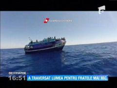 Un copil din Egipt a traversat Marea Mediterana pentru a-şi salva fratele mai mic