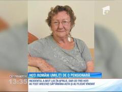 Trei hoţi români au fost bătuţi de o pensionară britanică