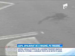 Sfârşit cumplit pentru un copil de opt ani, din Sibiu. Băiatul a fost spulberat de o maşină chiar pe trecerea de pietoni, de un şofer vitezoman