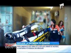 Plan roşu de intervenţie în judeţul Constanţa, după ce patru oameni au fost răniţi de o explozie, la Rafinăria Petromidia din Năvodari