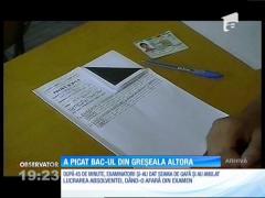 A picat BAC-ul din greșeala altora