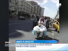 Nuntă pe biciclete