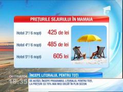 Pe litoral, sejururi chiar şi cu 70% mai ieftine decât în iunie, iulie sau august