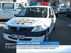 Cei trei militari acuzaţi de trafic de droguri să-i convingă pe judecători că pot fi urmăriţi în stare de libertate