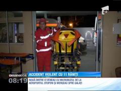 Accident violent cu 11 răniţi, în judeţul Brăila