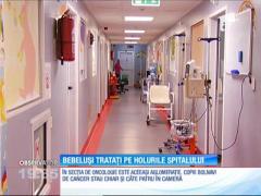 Bebeluşi trataţi pe holurile spitalului