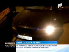 O urmărire periculoasă s-a încheiat după un accident