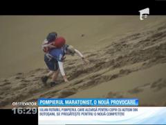 Pompierul maratonist se pregăteşte să-şi depăşească limitele