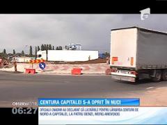 Centura de Nord a Capitalei s-a oprit în pomi