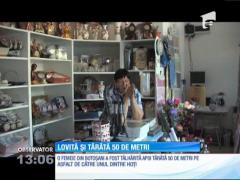 Incident revoltător în Botosani. O femeie a fost jefuită, apoi târâtă cu maşina aproximativ 50 de metri pe asfalt